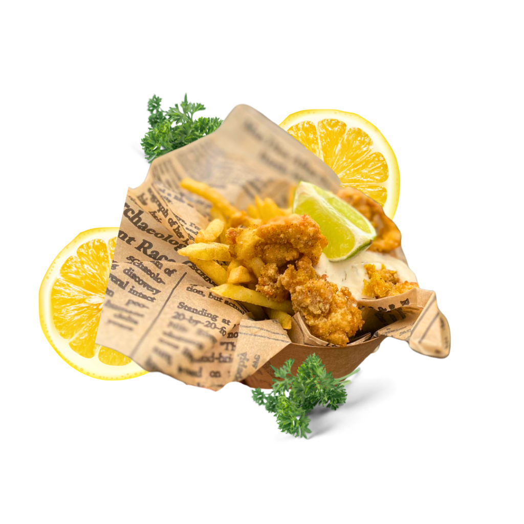 Shroomari – Oyster Mushroom Calamari & Chips
